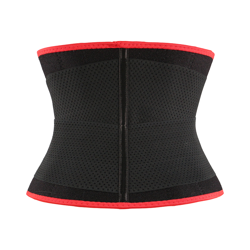 Red Neoprene Trimmer Belt with Leather Label MHW100067R