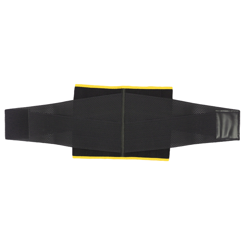 Yellow Neoprene Trimmer Belt with Leather Label MHW100067Y