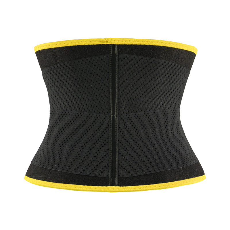 Yellow Neoprene Trimmer Belt with Leather Label MHW100067Y