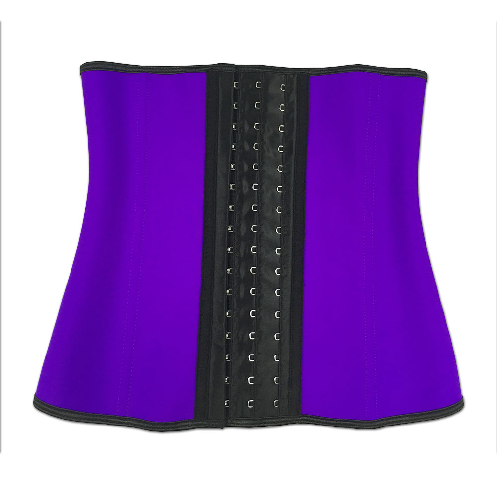 	Nine Steel bone Purpple bigger hook waist trainer XXS-6XL MH1064
