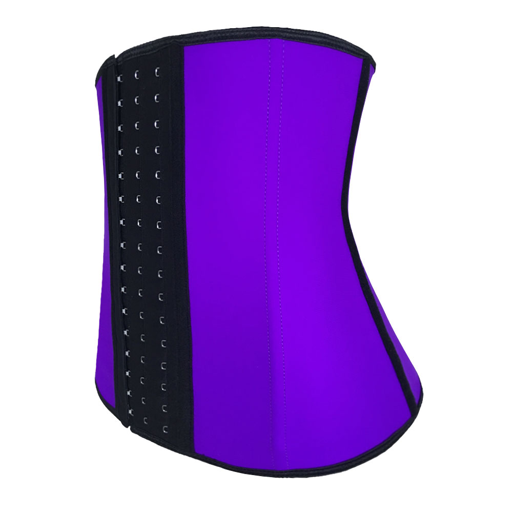 	Nine Steel bone Purpple bigger hook waist trainer XXS-6XL MH1064