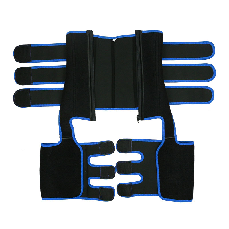 Blue Thigh Shaper with Three Belts MHW100044BL