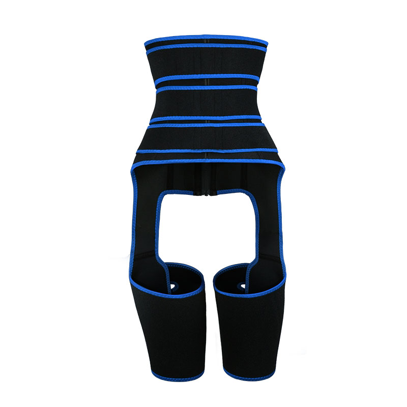 Blue Thigh Shaper with Three Belts MHW100044BL