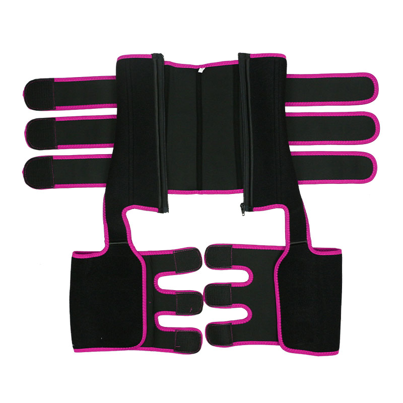 Pink Thigh Shaper with Three Belts MHW100044P