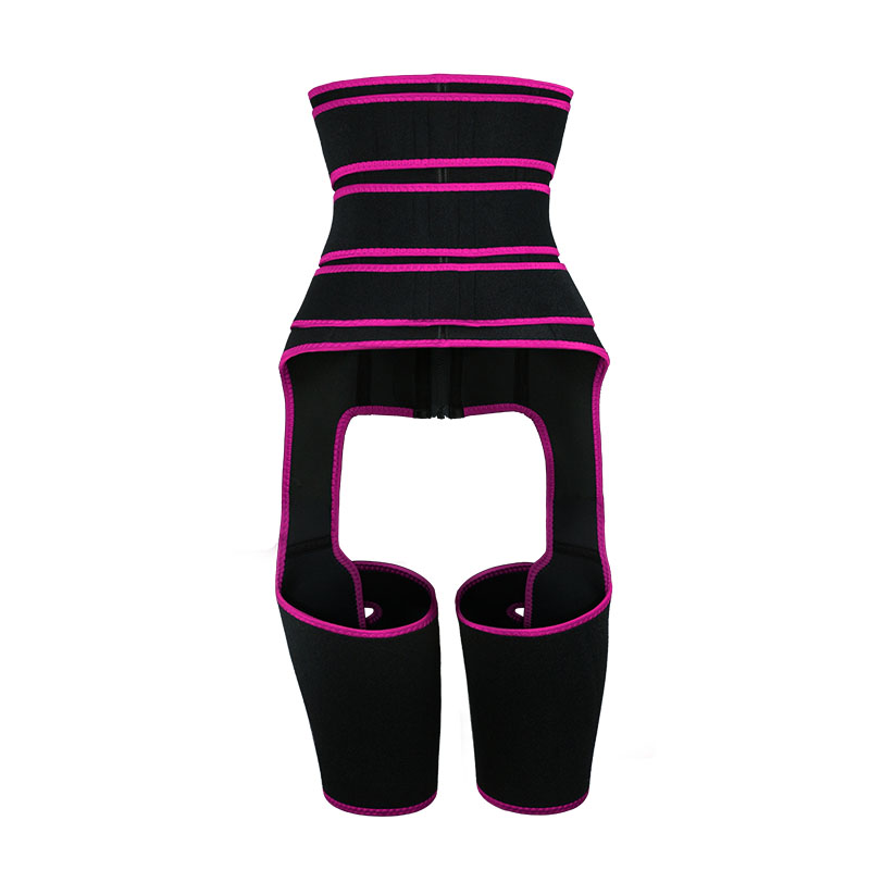 Pink Thigh Shaper with Three Belts MHW100044P