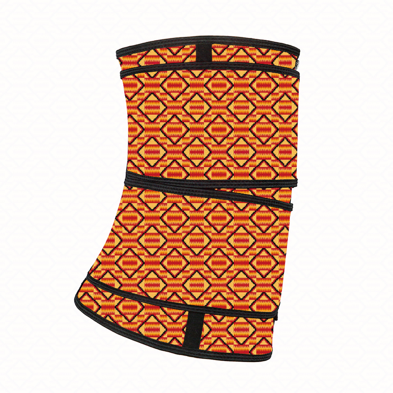 	Kente Two Belts Zipper Waist Trainer MH1949OG
