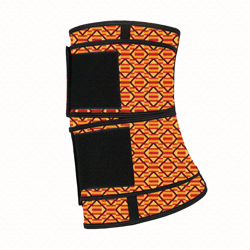 	Kente Two Belts Zipper Waist Trainer MH1949OG