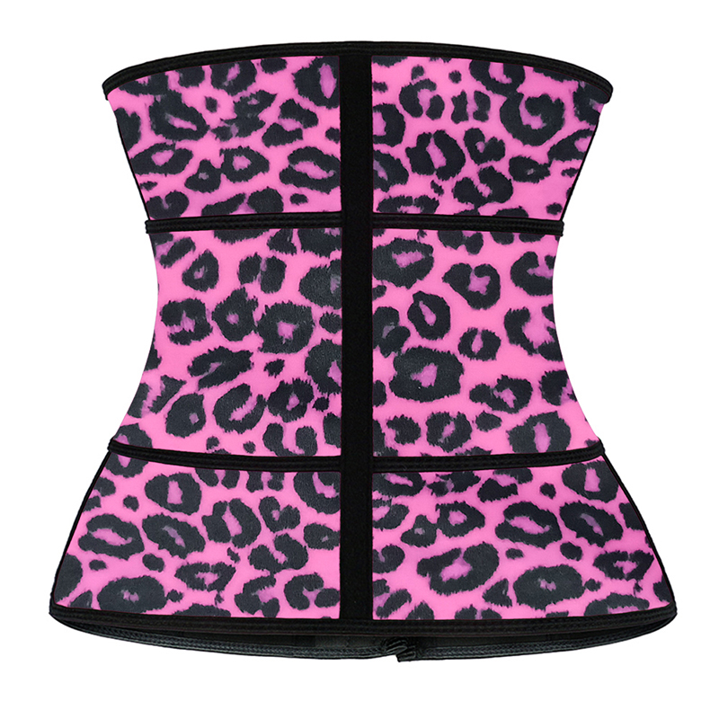 Leopard Pink Single Belt Hooks Waist Trainer MH1770PL