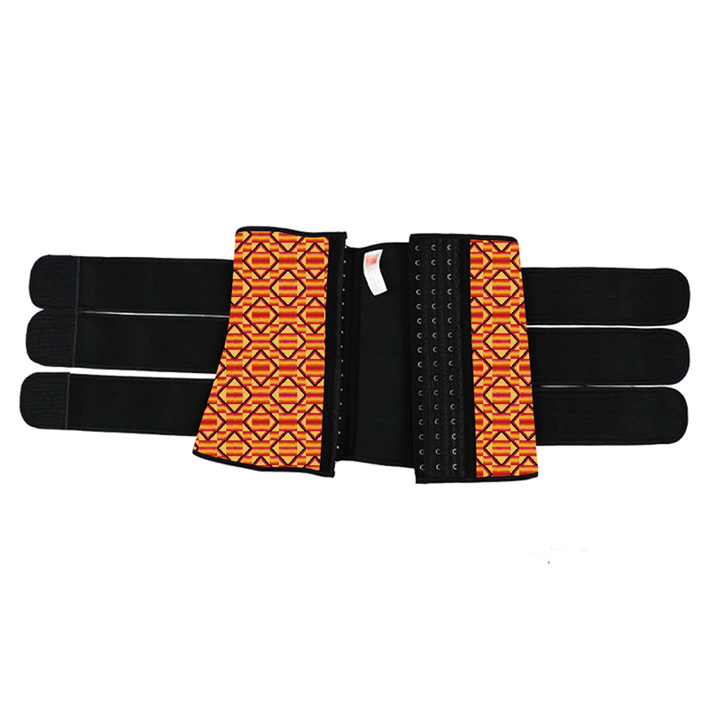 Hooks Latex Waist Trainer with Two Belts MH1872RG