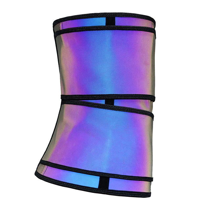 Laser discoloration Double Belt Latex With Zipper MH1949C