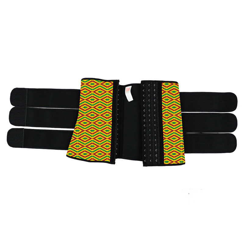 Hooks Latex Waist Trainer with Two Belts MH1872YG