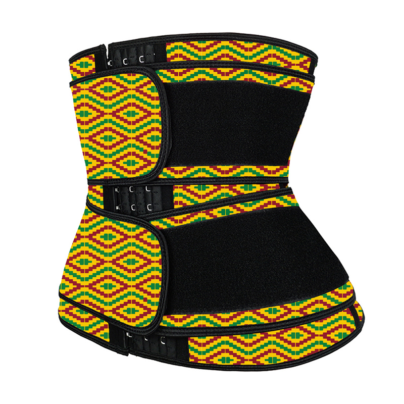 Hooks Latex Waist Trainer with Two Belts MH1872YG