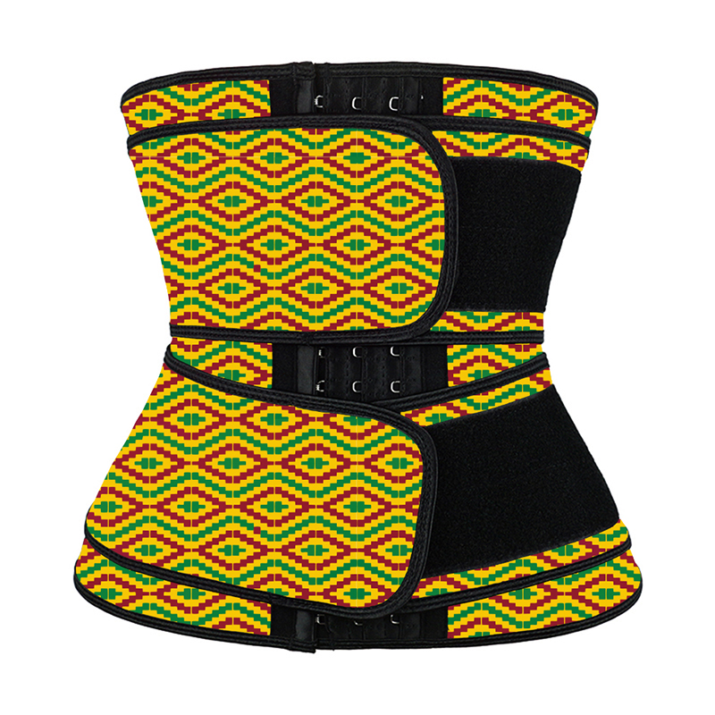 Hooks Latex Waist Trainer with Two Belts MH1872YG