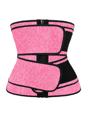 DropShipping Snow Pink Neoprene Double Belt with Zipper MH1754SP