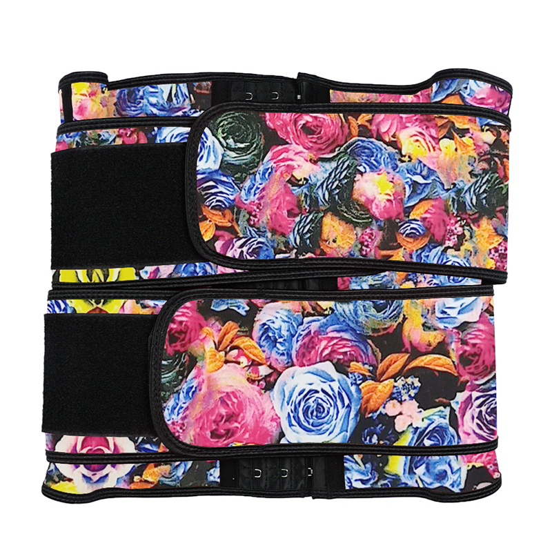 Double Belt Latex Hook Waist Trainer Rose MHW1872M