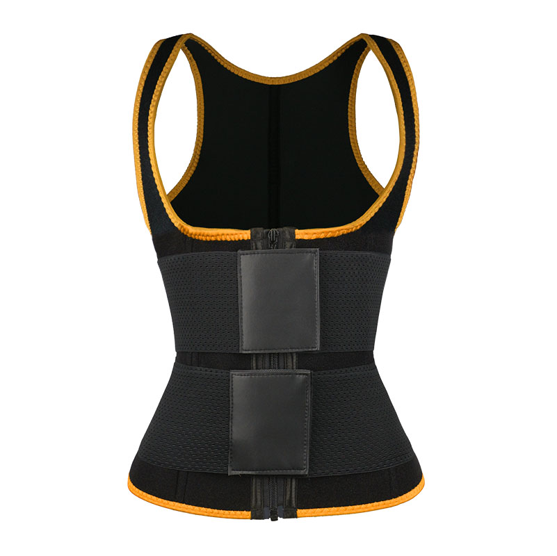 OrangeNew Style Double Belts Waist Trainers VestMHW100064O