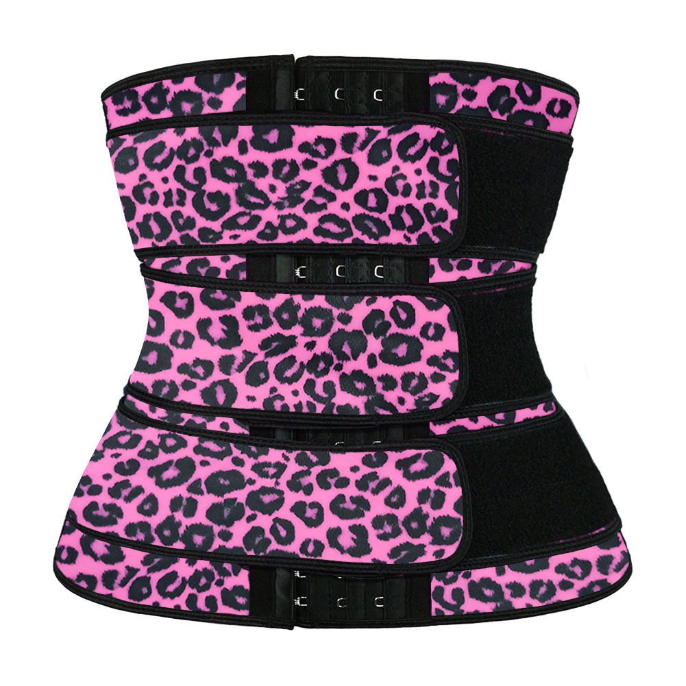 Pink Leopard Hook Three Belt MHW100004PL