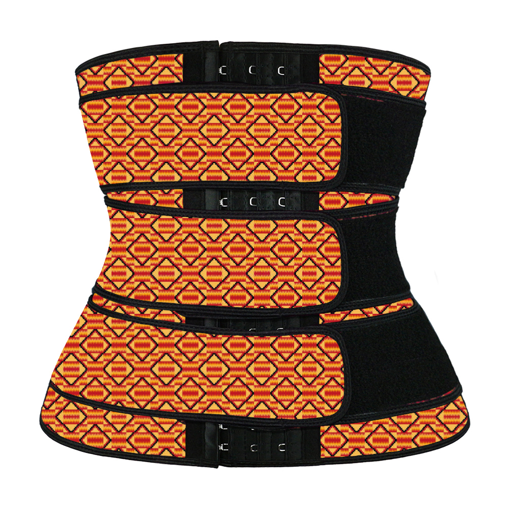 Kente Three Belt Hook Waist Trainer MHW100004RG