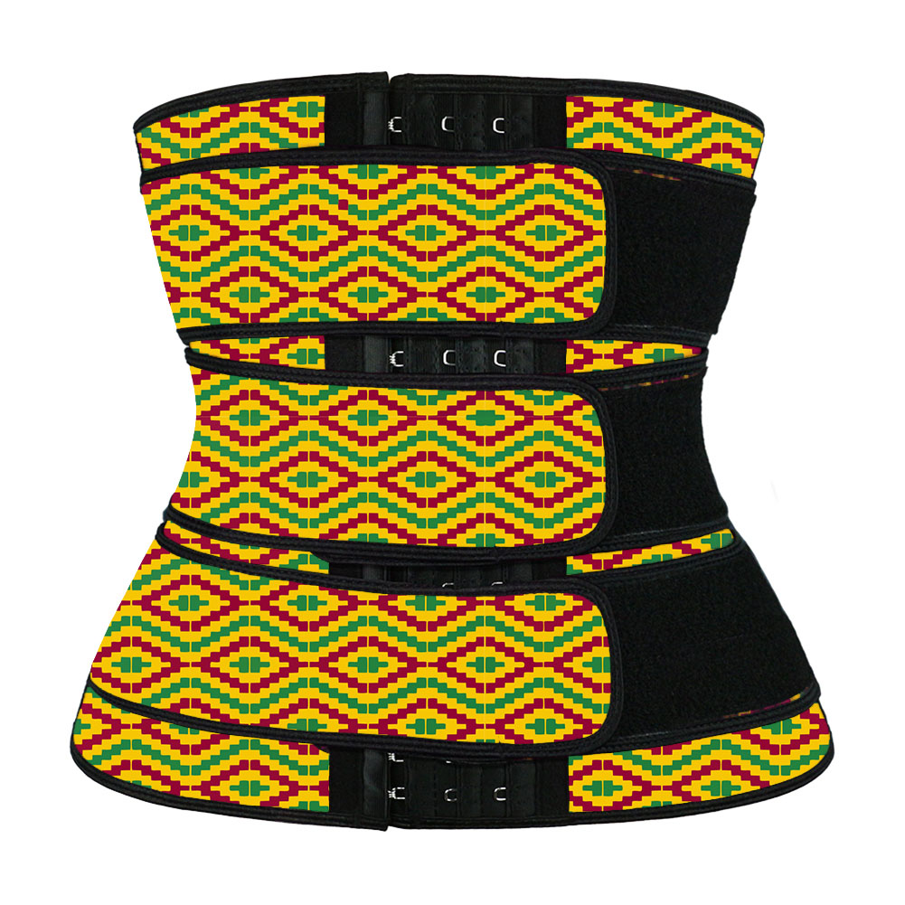 Kente Three Belt Hooks Waist Trainers MHW100004YG