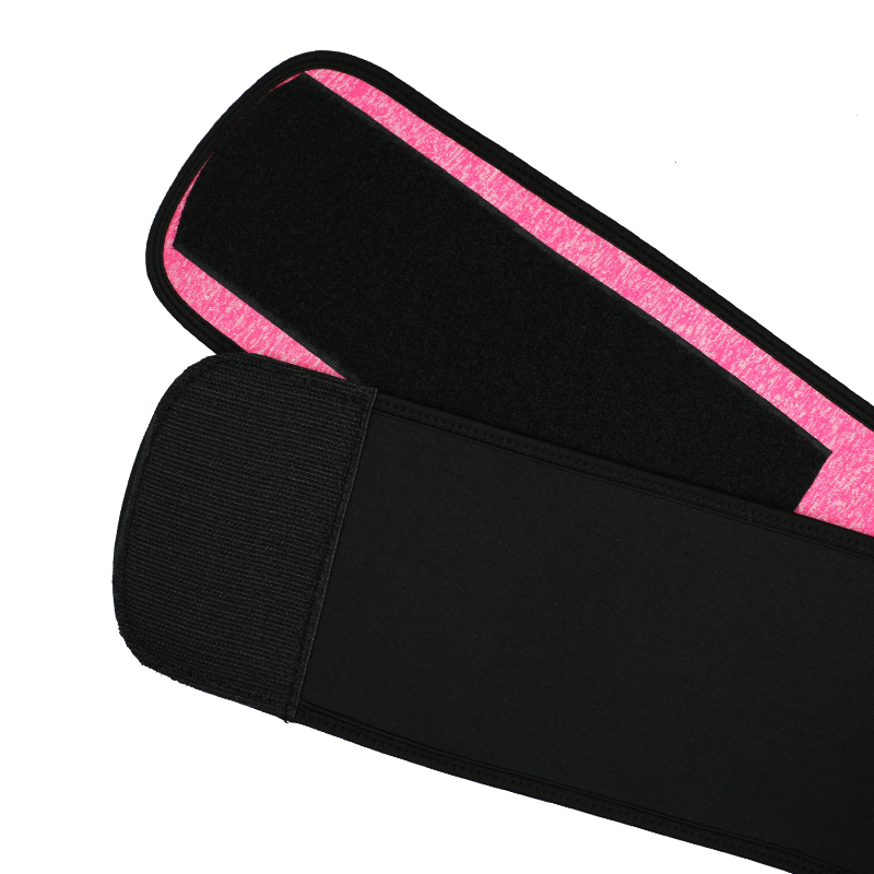 Snow Pink Neoprene Zipper Waist Trainer with Single Belt MH1948SP