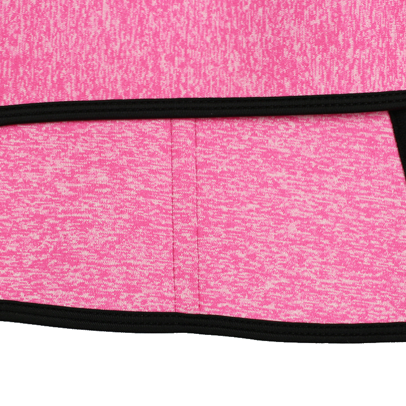 Snow Pink Neoprene Zipper Waist Trainer with Single Belt MH1948SP