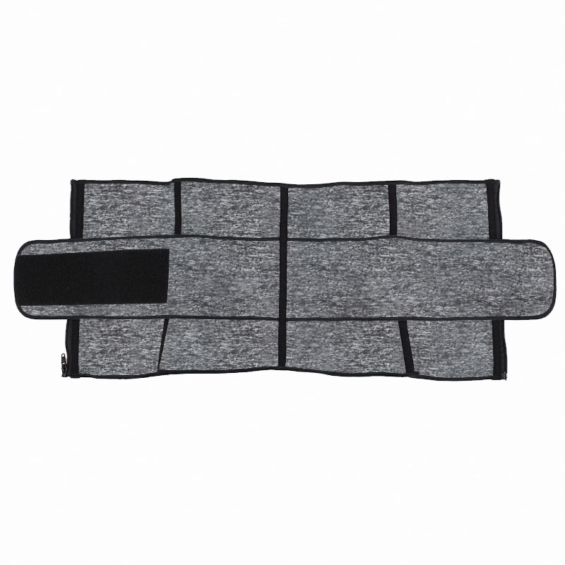 Snow Grey Neoprene Zipper Waist Trainer with Single Belt MH1948SA
