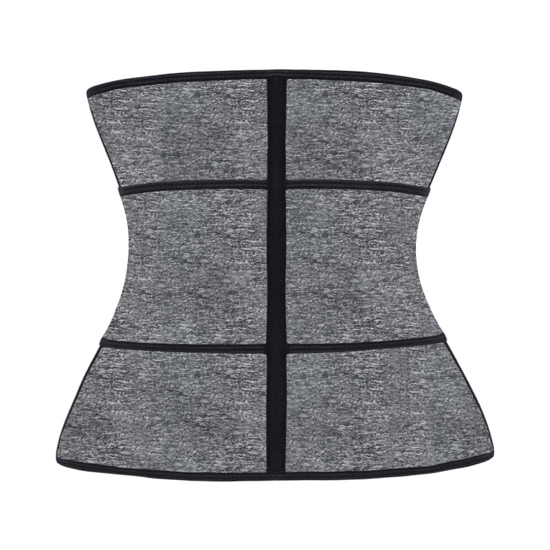 Snow Grey Neoprene Zipper Waist Trainer with Single Belt MH1948SA