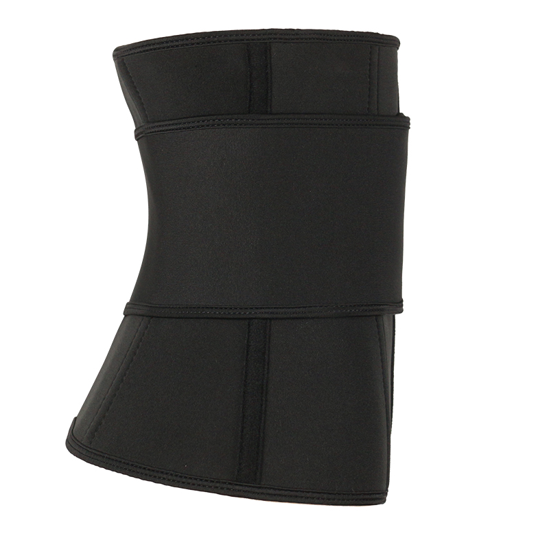Black Neoprene Zipper Waist Trainer with Single Belt MH1948B