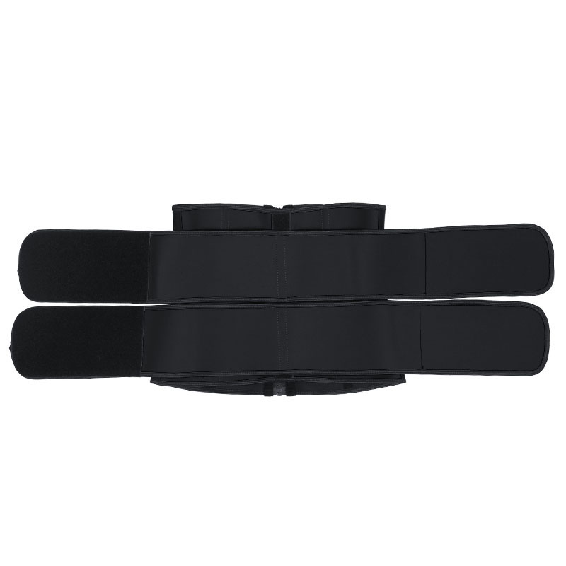 Black Detachable Double Belt Latex Waist Trainer