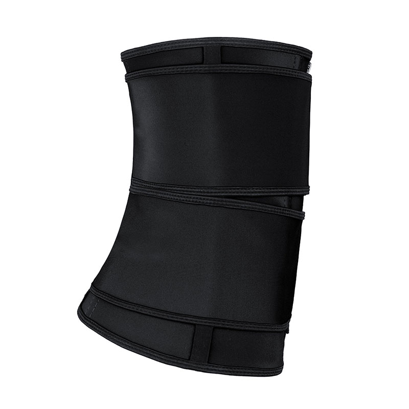 Black Detachable Double Belt Latex Waist Trainer