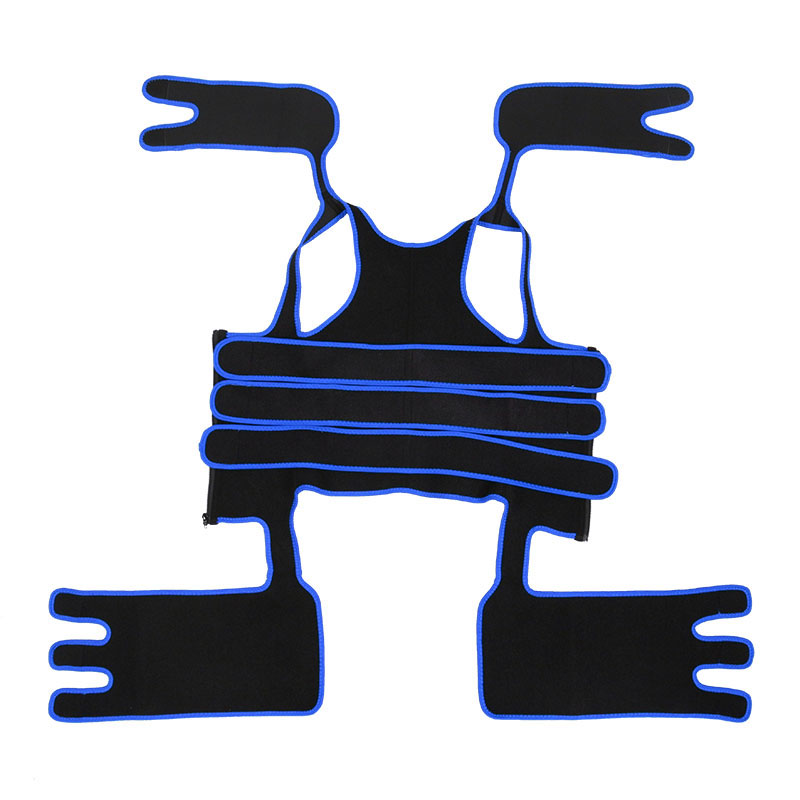Three Belts Thigh Shaper Vest With Arms Shaper MHW100080BL