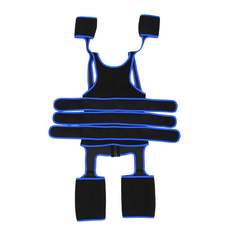 Three Belts Thigh Shaper Vest With Arms Shaper MHW100080BL
