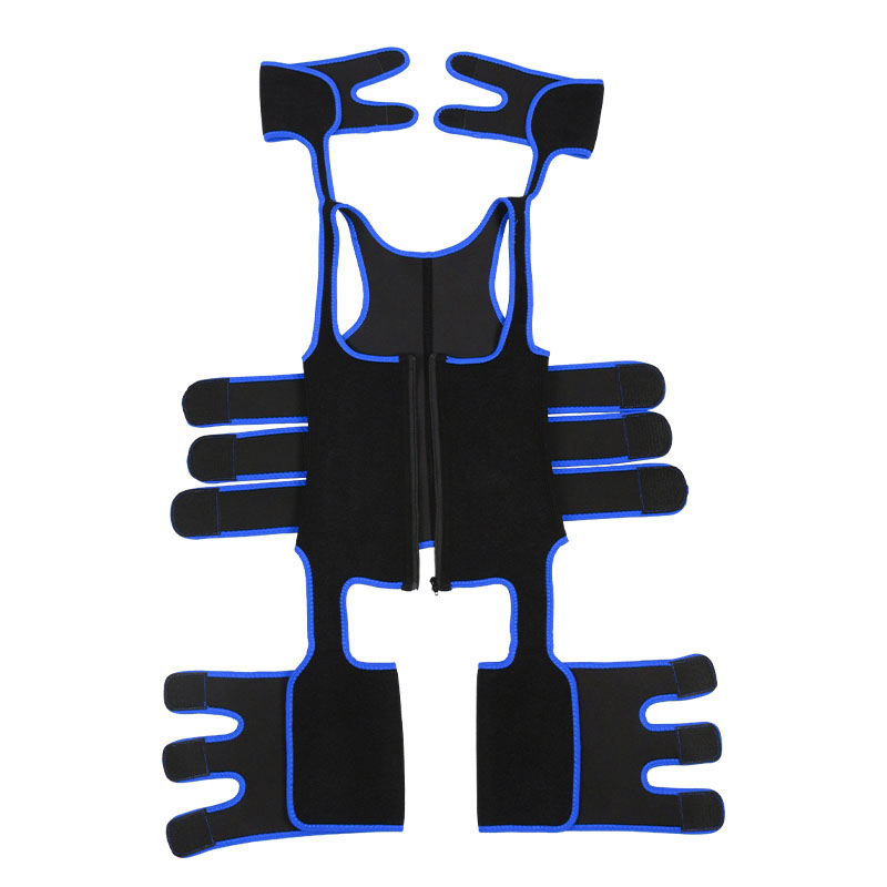 Three Belts Thigh Shaper Vest With Arms Shaper MHW100080BL