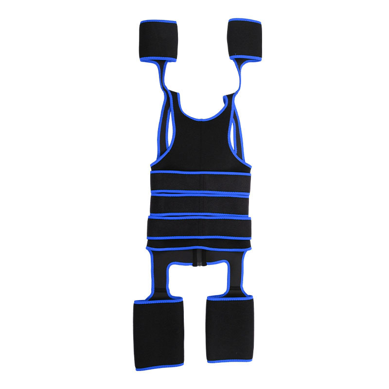 Three Belts Thigh Shaper Vest With Arms Shaper MHW100080BL