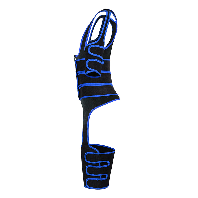Three Belts Thigh Shaper Vest With Arms Shaper MHW100080BL