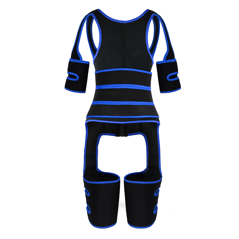 Three Belts Thigh Shaper Vest With Arms Shaper MHW100080BL