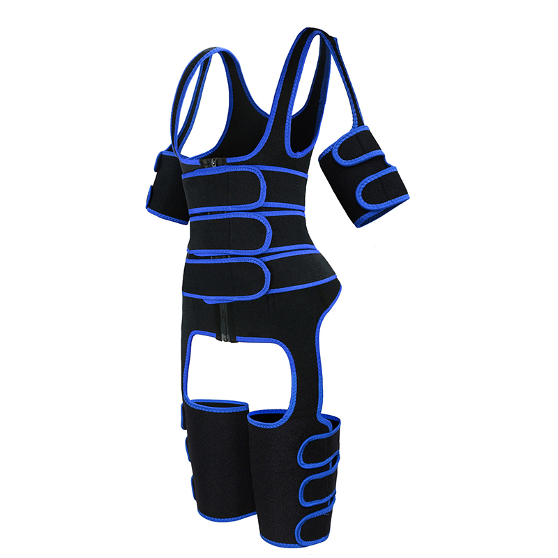 Three Belts Thigh Shaper Vest With Arms Shaper MHW100080BL