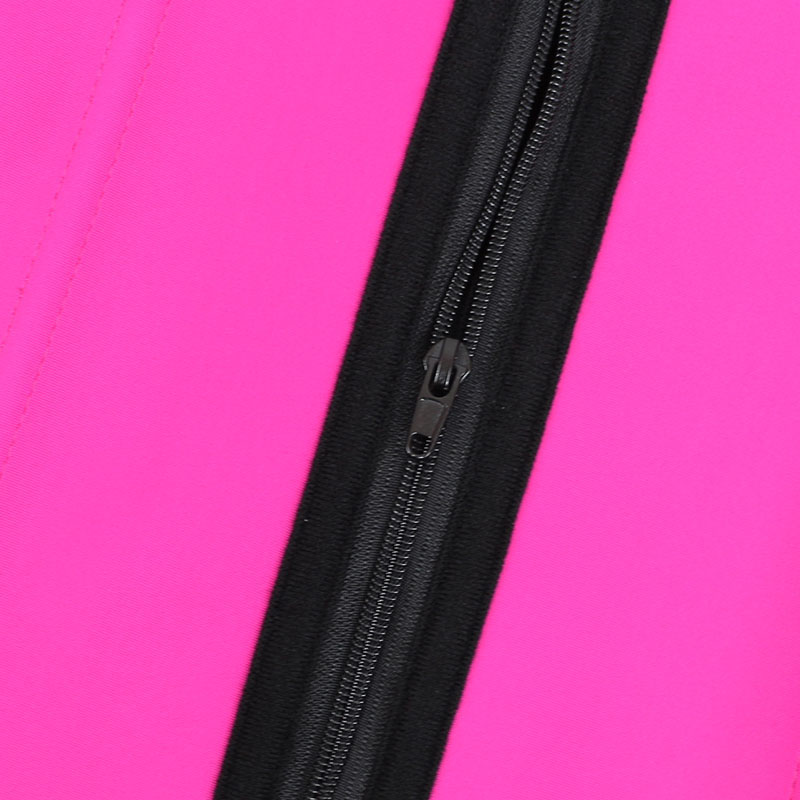 Pink Detachable Double Belt Latex Waist Trainer With Zipper