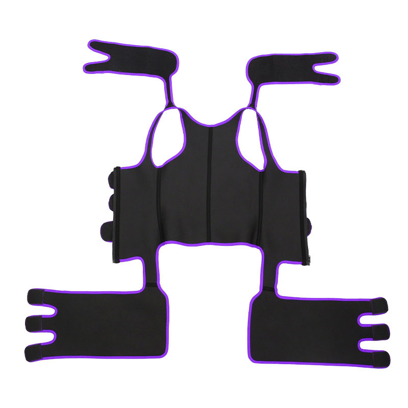Three Belts Thigh Shaper Vest With Arms Shaper MHW100080PU