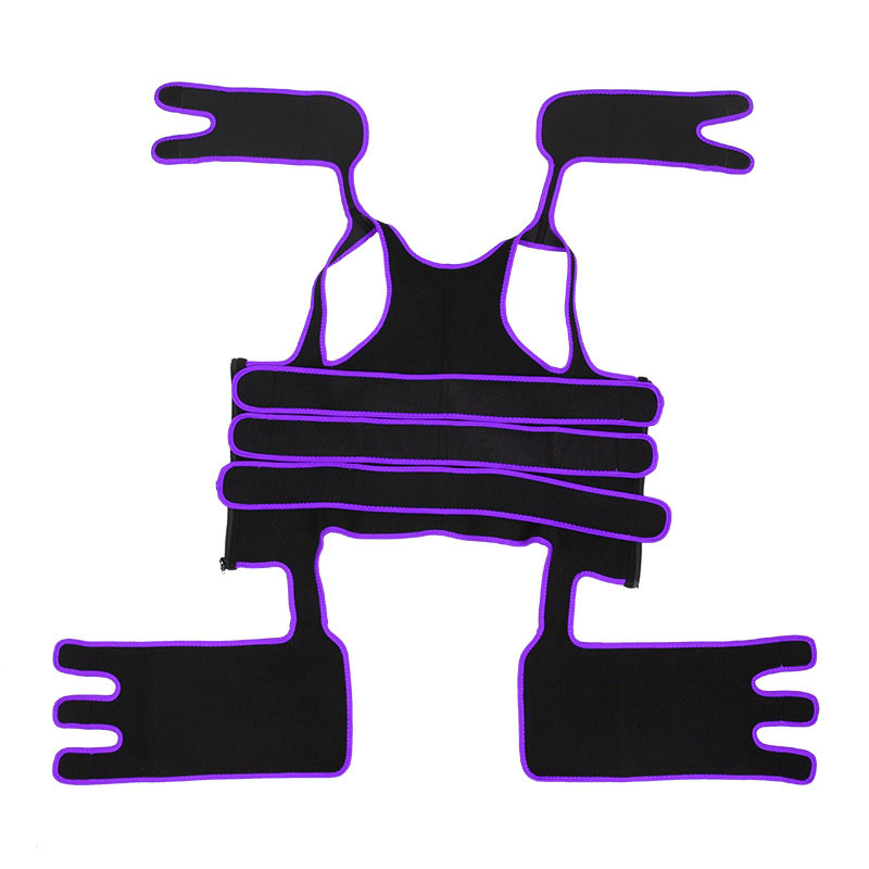 Three Belts Thigh Shaper Vest With Arms Shaper MHW100080PU