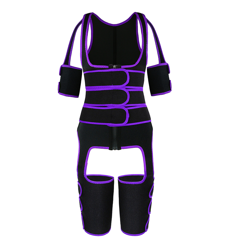 Three Belts Thigh Shaper Vest With Arms Shaper MHW100080PU