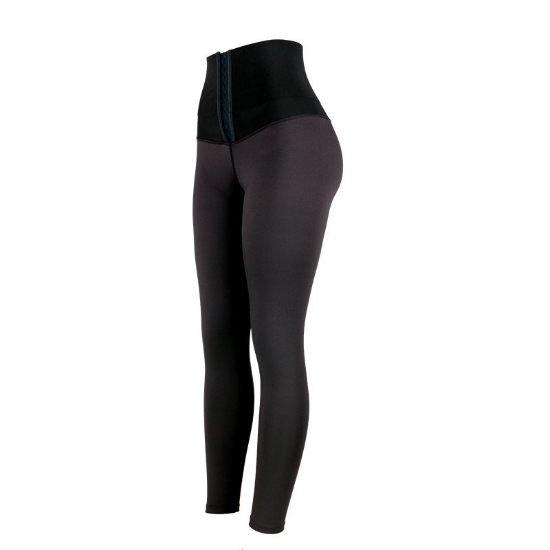 Black Slimming Upper Waist Legging with Hook MH13350B