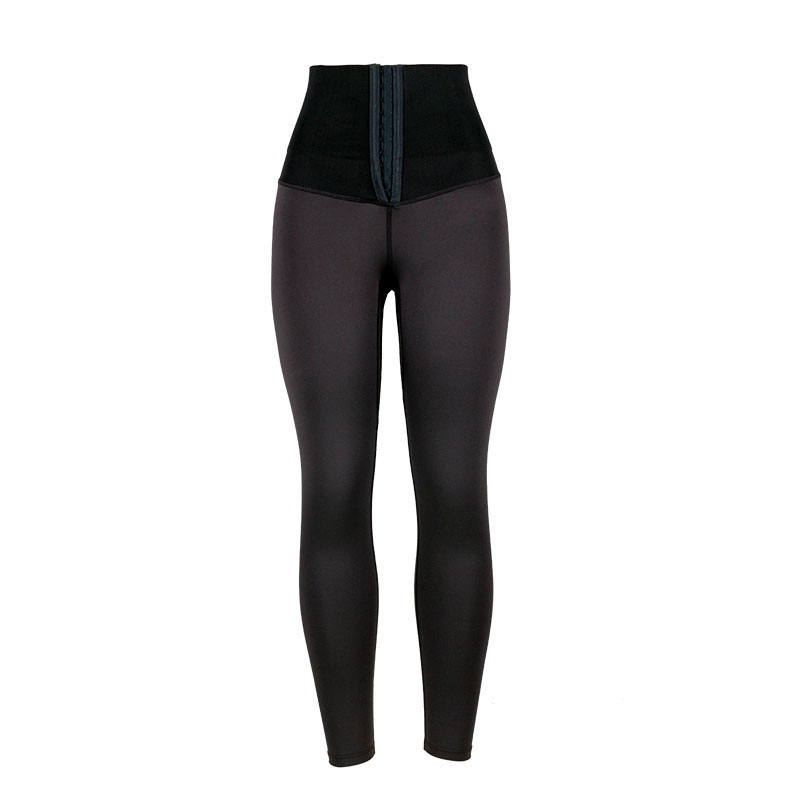 Black Slimming Upper Waist Legging with Hook MH13350B