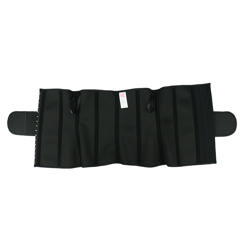 Black V-shaped Close-Fitting Single Belt Curved Waist Trainer