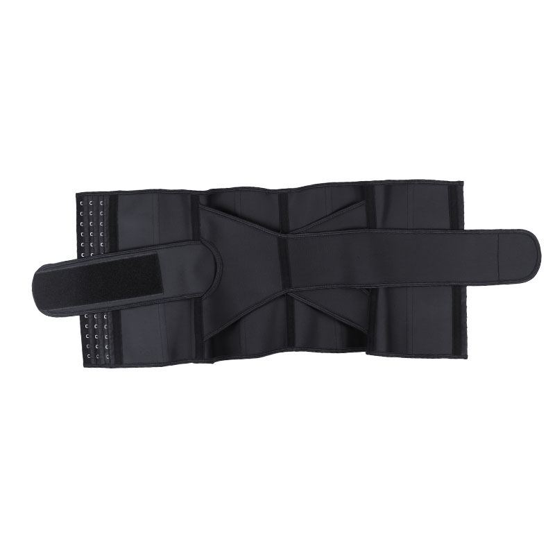 Black V-shaped Close-Fitting Single Belt Curved Waist Trainer