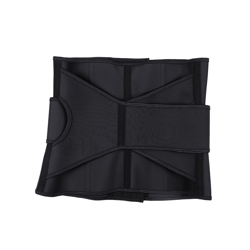 Black V-shaped Close-Fitting Single Belt Curved Waist Trainer