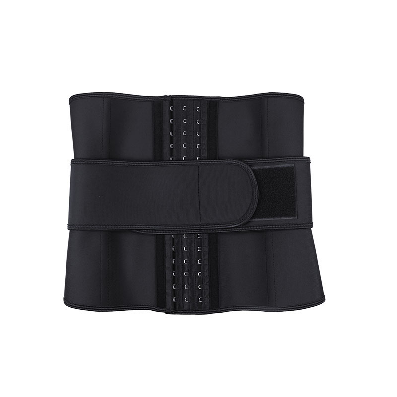 Black V-shaped Close-Fitting Single Belt Curved Waist Trainer