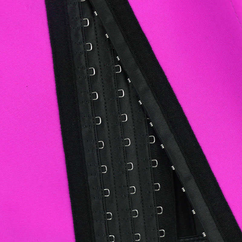 Pink V-shaped Close-Fitting Single Belt Curved Waist Trainer