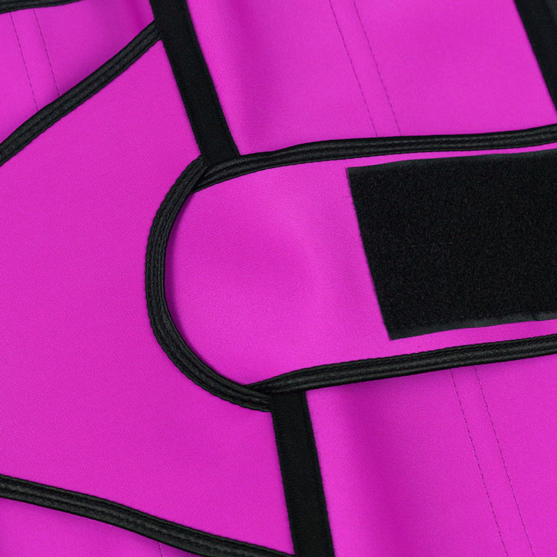 Pink V-shaped Close-Fitting Single Belt Curved Waist Trainer