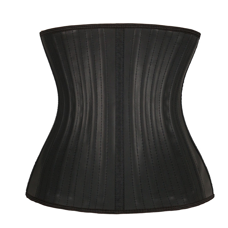 29 Steel Bones Smooth Latex Waist Trainer with Hooks MHW100093B